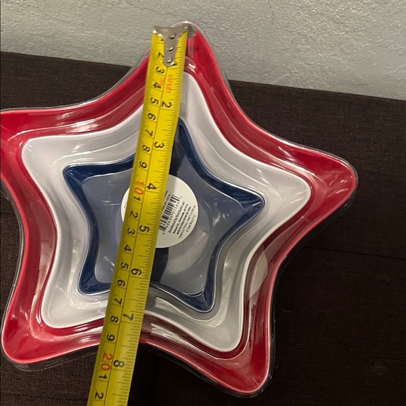 # 0628+ Star-Shaped Red, White, and Blue Bowl Set - Picture 3 of 4